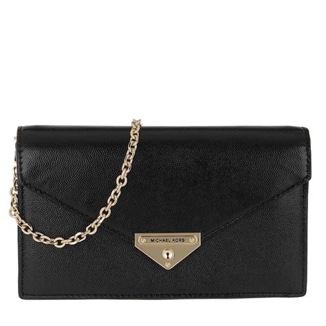 michael kors black envelope clutch|Michael Kors black clutch.